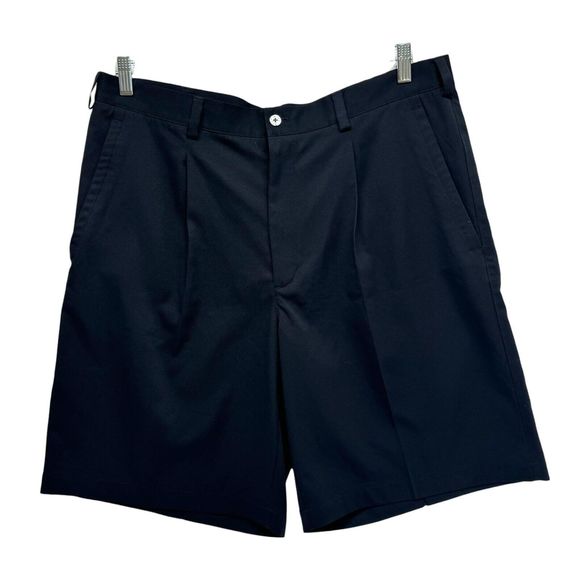Nike Golf Shorts Mens 38 Black FitDry Casual Outdoor Golfing Classic Resort Prep - Picture 1 of 11